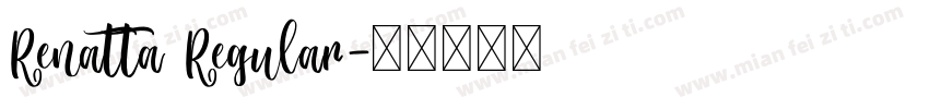 Renatta Regular字体转换